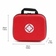 thumbnail image 2 of Hard Shell First Aid Kit, Portable Travel Carrying Red Medical Storage Bag, 1 Pack Lightweight Shockproof Organizer with Handle, for Outdoor Camping Home Office Emergency Medical Supplies Arrangement, 2 of 5