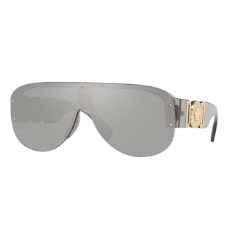 Versace VE 2251 Metal Unisex Square Sunglasses Gold & White  display picture 1
