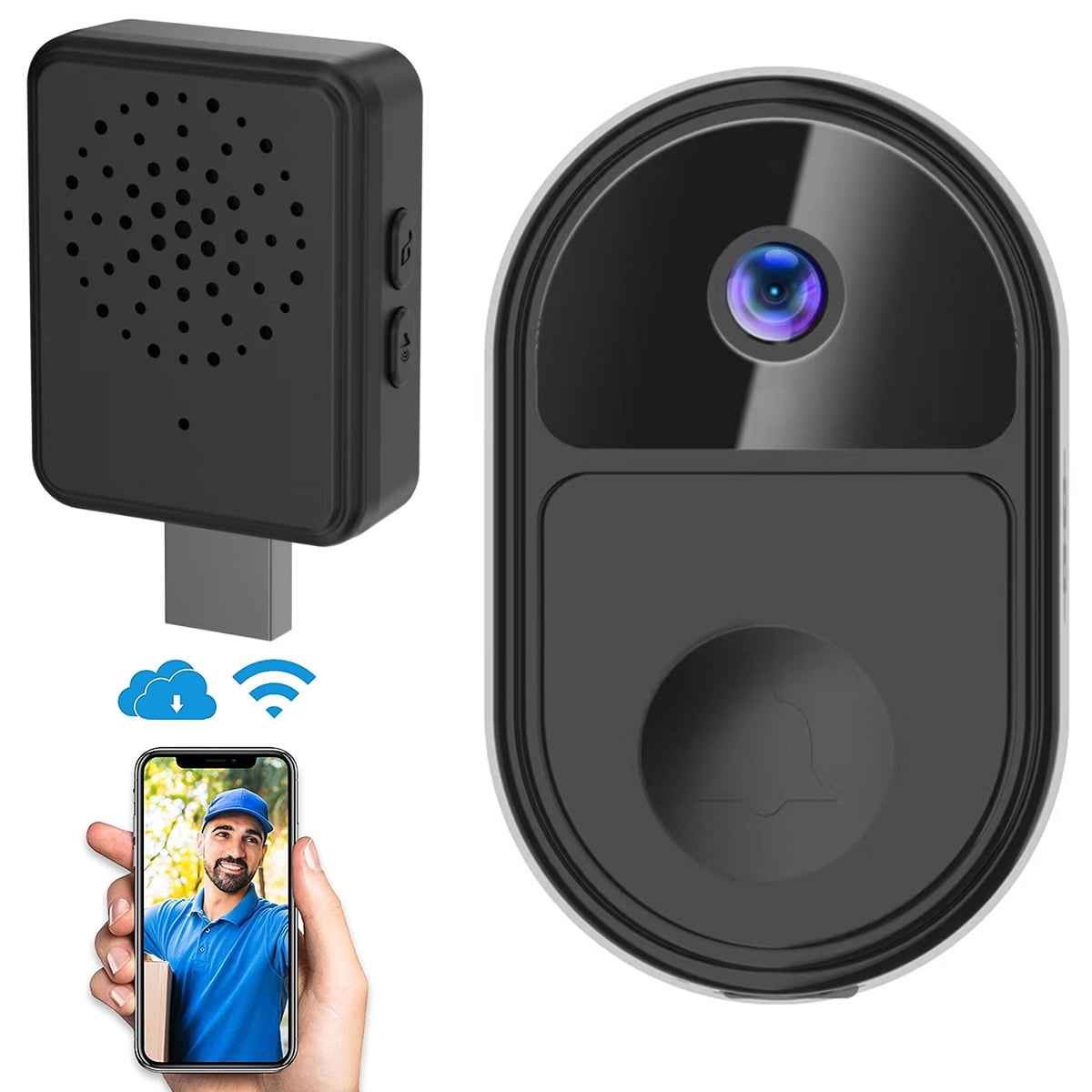 wireless doorbell camera for apartment