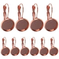 thumbnail image 1 of 20 Pcs Plateaux de Pendentifs à Serti Clos Base Plateaux de Réglages de Boucles d'Oreilles Crochets de Boucles d'Oreilles avec Plateaux à Serti Clos Vierges de Pendentifs de Boucles d'Oreilles, 1 of 8