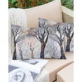thumbnail image 6 of Black Grey Tree Throw Pillow Cover 20 x 26 Inch Decorative Pillow Cover Vintage Abstract Boho Trunk Branch Lumbar Pillowcase Seasonal Rectangle Cushion Case for Couch Sofa Bed Living Room, 6 of 7