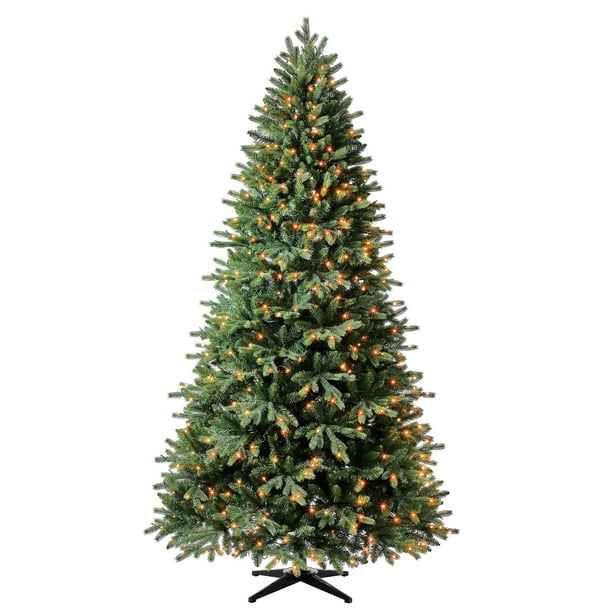 Holiday Time Pre-Lit Holiday Symphony Aspen Spruce Artificial Christmas Tree, Color-Changing Rgb Led Lights, 7.5' - Walmart.com