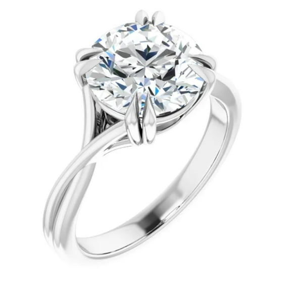 Fiorella 3 Carat Lab Diamond Engagement Ring Solitaire Round Brilliant