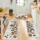 thumbnail image 5 of Juego de alfombras de cocina Vaukki Boho, 3 piezas, lavables y antideslizantes, 5 of 9