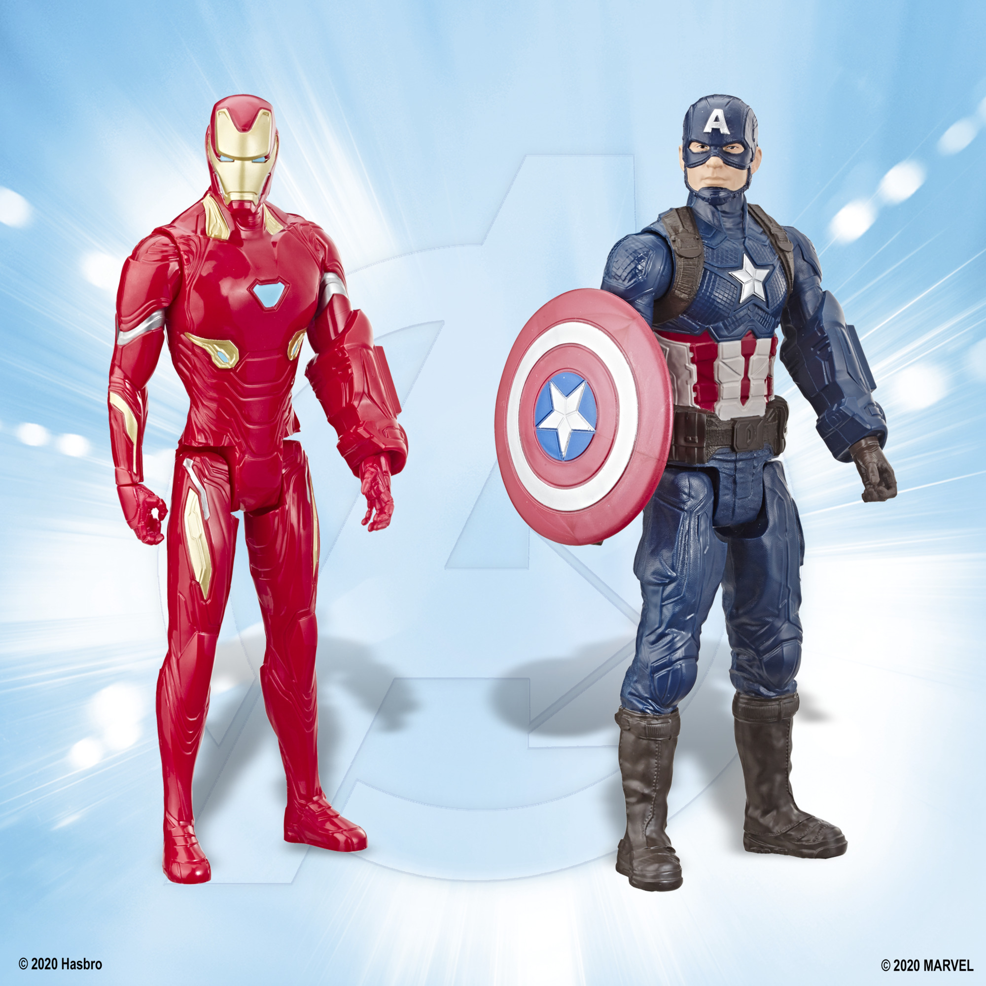 Marvel Avengers: Titan Hero Series Captain America, Iron Spider, Black Panther, and Iron Man Kids Toy Action Figure for Boys and Girls (12") - image 4 of 7