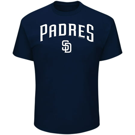 Men's Majestic Navy San Diego Padres Bigger Series Sweep T-Shirt