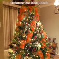 thumbnail image 4 of 2 Rolls Red Mesh Ribbon, Christmas Deco Mesh 10 Inch x 30 Feet Each Roll, Metallic Red with Foil Ribbon for Christmas Tree Decorations Halloween Party Decor Crafts Wreaths,Naranja, 4 of 7