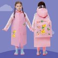 thumbnail image 3 of Bangcool Imperméable pour Enfants, Poncho de Pluie Mignon avec Visière et Sac, 3 of 6