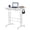 White, variant on EDX Standing Desk with Wheels, Dual Desktop Height Adjustable Desk, Treadmill Desk for Walking Pad, Mobile Computer Table with Cup Holder for Home Office Bedroom Living Room, Rustic Brown
