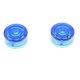thumbnail image 2 of 4 Unids Tapa de Protección para Guitarra Sunnimix Casquillo del Clavo del Pie del Efecto de la Guitarra Azul + Rojo, 2 of 8