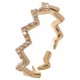 thumbnail image 2 of Anillos para mujer, regalos para mujer, patrón dorado, circonitas para mi hija, altibajos, anillos de oro, 2 of 5