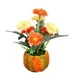 thumbnail image 1 of KAKOWELY 1 bonsái artificial decorativo para sala de estar, escritorio (naranja), 1 of 4
