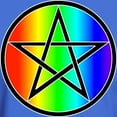 thumbnail image 3 of CafePress - Dark T Shirt Rainbow Pentacle Black - Men's Classic Graphic Cotton T-Shirt, 3 of 4
