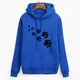 thumbnail image 1 of Sudadera Estilo Hoodie Camino Huellas De Perro Manitas Dog Moda, 1 of 1