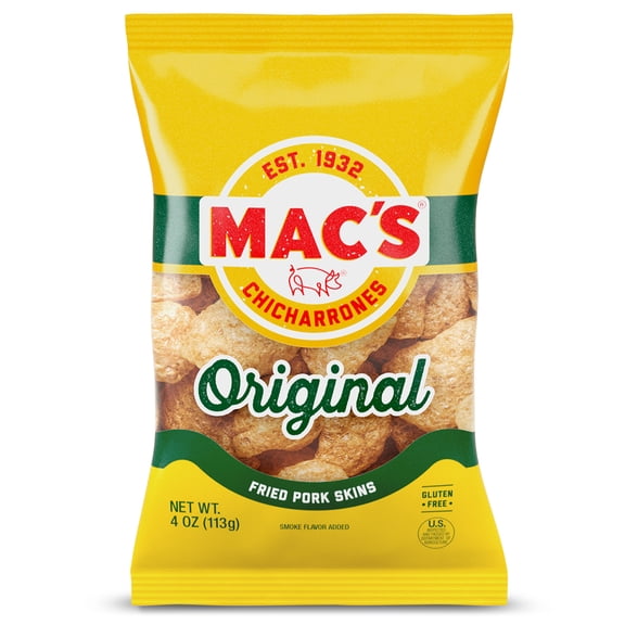 Mac's Original Fried Pork Skins, 4 oz