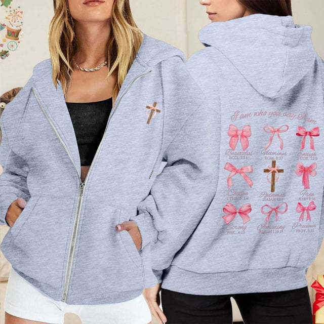 TINZ Veste à Capuche Décontractée à Manches Longues avec Poche Zippée et Cordon de Serrage pour Femmes, Sweat à Capuche en Rayonne