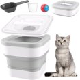 thumbnail image 1 of Contenedor Hermética de Almacenamiento de Comida para Perros, Caja de Almacenamiento de Alimentos para Mascotas Hermético Plegable de 6.8 kg con cuchara y juguete, Contenedores para Alimentos Perro, 1 of 4