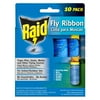 Raid® Fly Ribbons, Fly Traps, Effective for Kitchen & Food Prep Areas,10 Ct,1 Pack