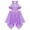 A Purple, variant on Aislor Kids Girls Lyrical Mock-Neck Sequins Wrap Skirt Ballet Dance Dress Contemporary Leotard Dancewear