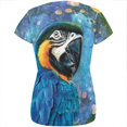 thumbnail image 2 of Exotic Blue Gold Macaw All Over Womens T Shirt Multi 2XL, 2 of 2