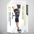 thumbnail image 4 of Daosport Manga Para Rodilla De Triple Compresion Azul Grande, 4 of 5