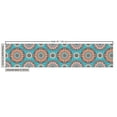 thumbnail image 3 of Abstract Upholstery Fabric by the Yard, Repetitive Medallion Ethnic Ornaments in Pastel Tones Illustration, Decorative Fabric for DIY and Home Accents, Deep Sky Blue Multicolor by Ambesonne, 3 of 5