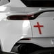 thumbnail image 4 of Pegatina de emblema metálico de Cristo para el coche | Insignia trasera tridimensional de aleación | Etiqueta de automóvil resistente a arañazos | Acabado metálico de alto pulido 2,5x1,8" | Vehículo, 4 of 4