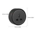 thumbnail image 4 of Yeacher Universal 3-Pin Track Sockets Power Sockets Adapter Power Track Socket Outlet Versatile Electric Mobile Track Socket Slidable Wall Outlet with Blue LED Ring, 4 of 8
