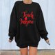 thumbnail image 2 of Sudadera con estampado de cambio de cuello redondo de manga larga suelta divertida vintage para mujer Pompotops  gfhjh3128, 2 of 6