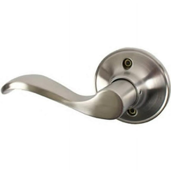 Pamex FLYEP04L Left Hand Naples Lever with Round Rose Half Dummy Lockset Grade 3, Satin Nickel