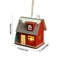 thumbnail image 3 of Glowing Christmas House Wooden Room Decor Xmas Light up Ornament Home Decor Christmas Decorations, 3 of 6