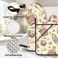 thumbnail image 6 of Oven Mitts and Pot Holders 4 Pcs Sets, Baking Cute Gnome Easter Eggs Yellow Heat Resistant Kitchen Cooking Gloves for Grill BBQ Kitchen Decor, 6 of 6