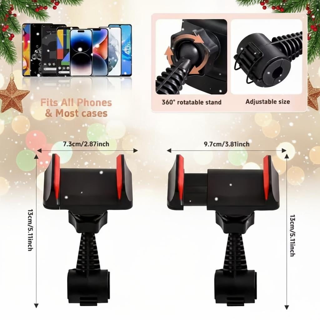 12'' Video Light with 63'' Extendable Tripod Stand - Ring Light with Phone Holder for Live Stream/Makeup/YouTube/TikTok - Compatible with All Phones - New Year's & Valentine's Day Party Lights