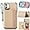 Beige, variant on for iPhone 11 Case with Card Holder,Kickstand for iPhone 11 Wallet Case,RFID Blocking,Camera Protector,PU Leather Shockproof Protective Flip Cover for iPhone 11 Phone Case (Black)