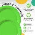 thumbnail image 2 of Exquisite 9" Paper Plates - 100 Disposable Plates - Lime Green, 2 of 10