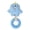 Blue, variant on mdesiwst Squeaky Dog ​​Chew Toy Plush Dog Toy with Rubber Ring Interactive Teeth Cleaning Toy for Dogs Tug-of-War Fetch Play