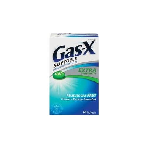 GasX Softgels Extra Strength 10 Soft Gels Each