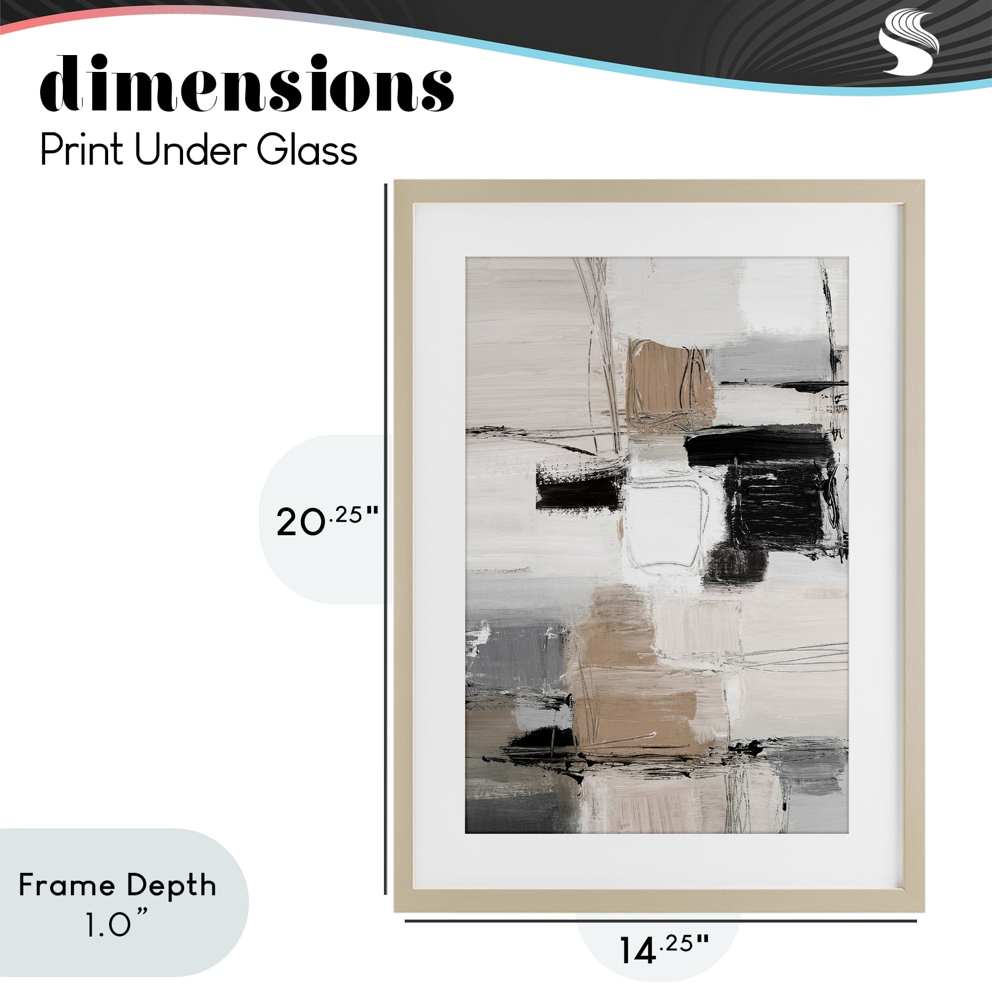 Stupell Industries Contemporary Neutral Variety Birch Framed Print Under Glass, design by Lanie Loreth