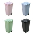 thumbnail image 1 of VONKY 1/2/3/5 Sturdy And Exquisite Wheelie Trash Can Waste Management Solution Easy To Clean light pink 5PCS, 1 of 6