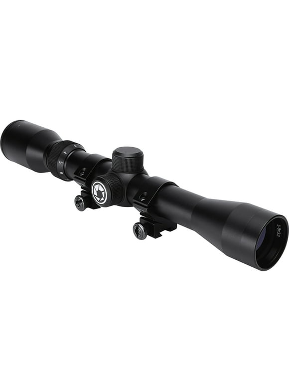 Barska AC13087 Plinker-22 Riflescope 3-9x32 30/30 Reticle with Rings, Black