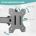 thumbnail image 5 of PUTORSEN Pole Mount Monitor Arm Easy Clamp-on VESA Mount for 17"-32" Screens Supports up to 17.6 lbs Compatible with 75x75 and 100x100 VESA Perfect Solution When Wall or Desk Mounting Isn't Possible, 5 of 7