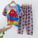thumbnail image 1 of Conjunto de pijama para bebé, ropa de dormir con dibujos animados de Marvel, Spiderman, Mickey, Sofía, Top de manga corta y pantalón, 2 uds., 1 of 4