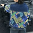 thumbnail image 7 of MKOSPLRT Casual Denim Jacket for Boy 1-12Y Casual Color Block Print Jean Coats Lapel Collar Button Down Fall Jacket with Pocket, 7 of 7