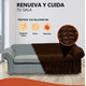 thumbnail image 3 of LABBA Fundas Elásticas para Sillones con Olanes, Juego de 3 Piezas, para Sofá Individual/Love Seat/Tres Plazas Color  Café Chocolate, 3 of 5