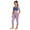 Purple, variant on CYRBOKO Girls Leggings with Pockets, Stretchy Elastic Waist Sports High-waisted Girls Skinny Capri Pants Army Green Size 10-12 T