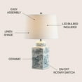 thumbnail image 3 of JONATHAN Y Audrey 24.5" Chinoiserie LED Table Lamp, Blue/White, JYL5052A, 3 of 6