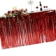 thumbnail image 4 of Falda de mesa de papel de aluminio con flecos metálicos, cortina de mesa de oropel para fiesta de Luau, cumpleaños, aniversario de verano, decoración de mesa navideña seitruly JJ15657-05, 4 of 4