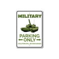 thumbnail image 2 of Military Parking Novelty Sign, Metal Wall Decor - 10x14 inches, 2 of 4