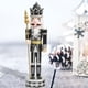 thumbnail image 4 of Cascanueces de madera de Navidad Estatua de de Cascanueces-38CM SM SunniMix Figuras de cascanueces, 4 of 8