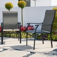 thumbnail image 5 of Sour Citrus Patio Dining Chairs, Textilene Fabric Iron Indoor/Outdoor Dining Chairs Patio Dining Set of 2 for Lawn, Poolside, Garden, Backyard, Brown, 5 of 6